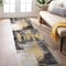 World Rug Gallery Modern Watercolor Abstract Design Runner Rug 2'x7' Yellow 939YELLOW2X7 - alternate 1